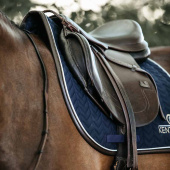 Czaprak Leather Fishbone Granatowy Czaprak Leather Fishbone Granatowy