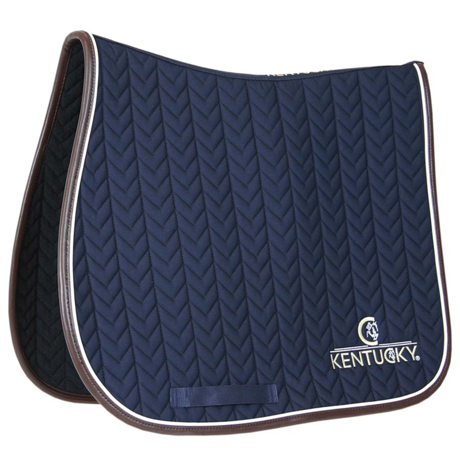 Czaprak Leather Fishbone Granatowy