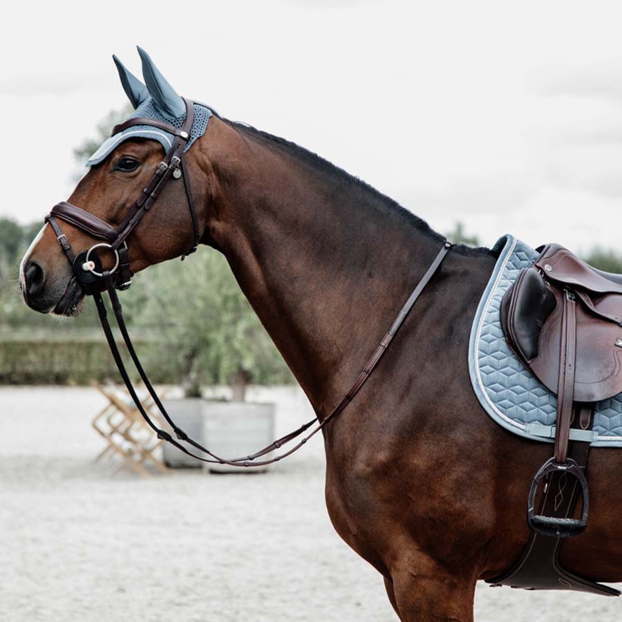 Czaprak Velvet Błękitny