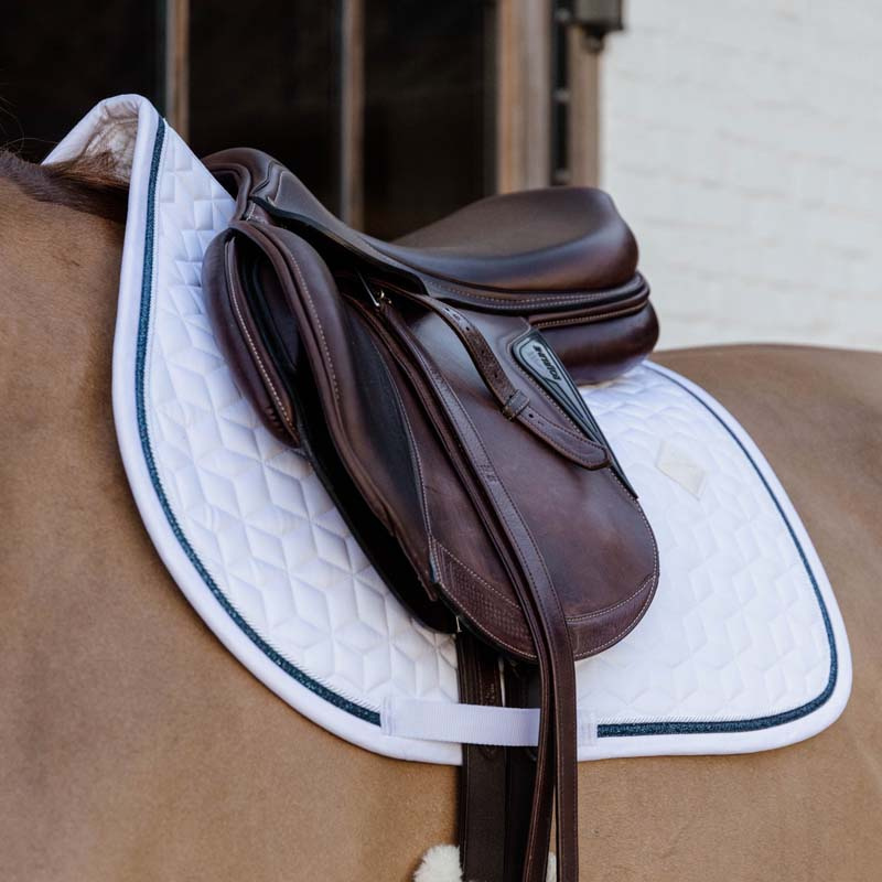 Czaprak Glitter Rope Biało/Niebieski