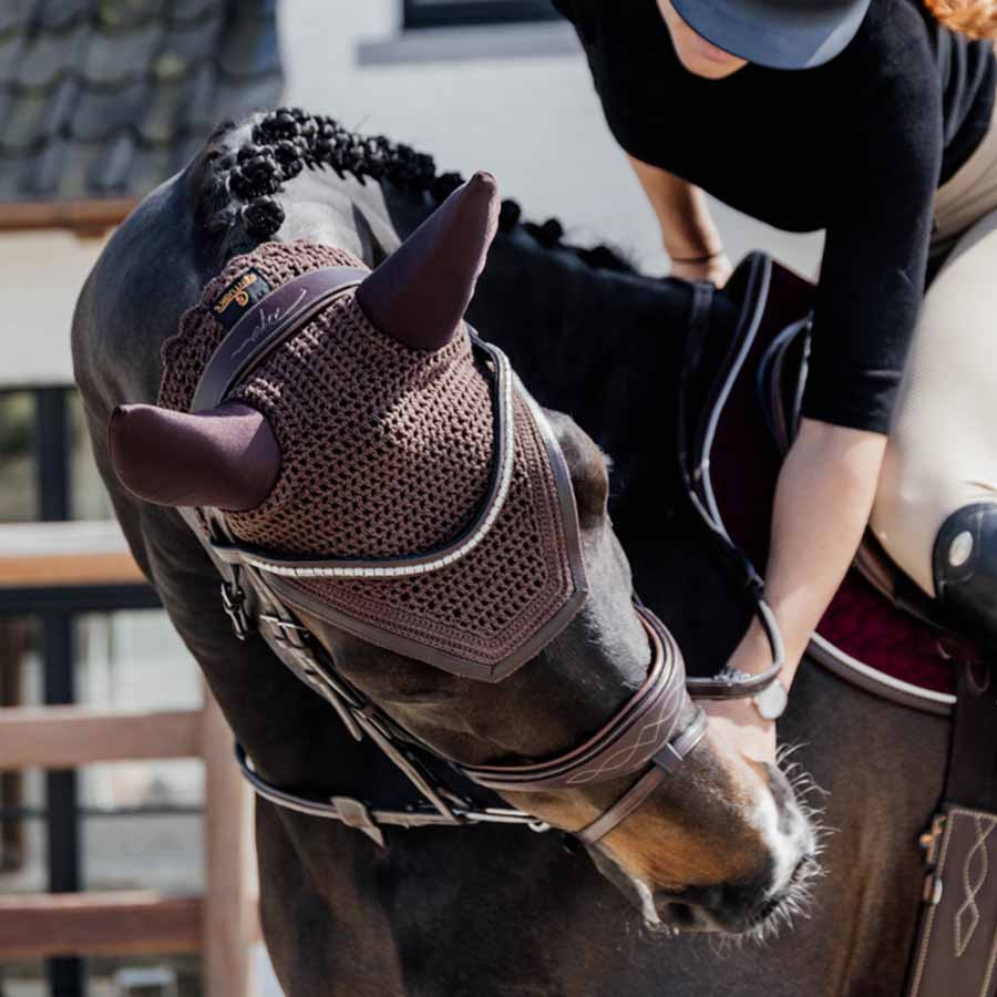 Nauszniki Wellington Leather Soundless Brązowe