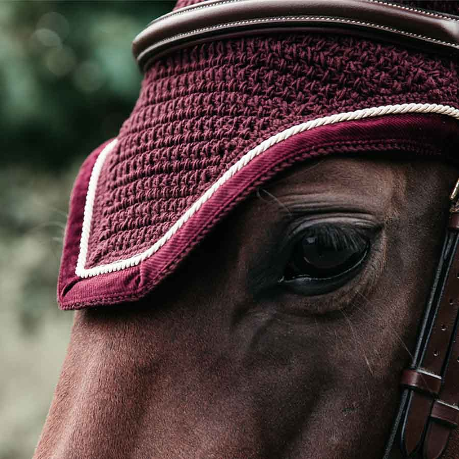 Nauszniki Wellington Corduroy Bordowe