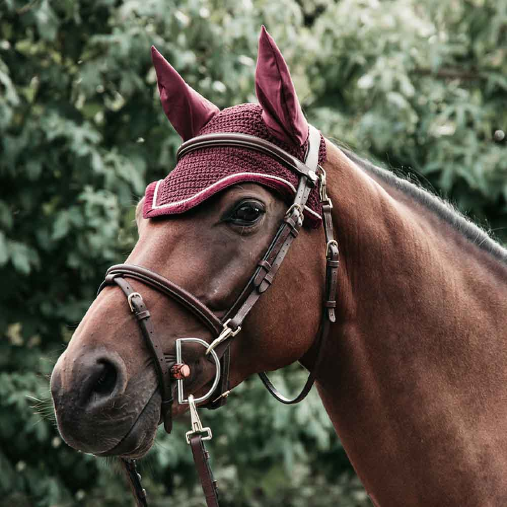 Nauszniki Wellington Corduroy Bordowe