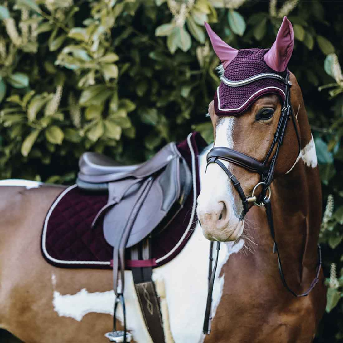 Nauszniki Wellington Corduroy Bordowe