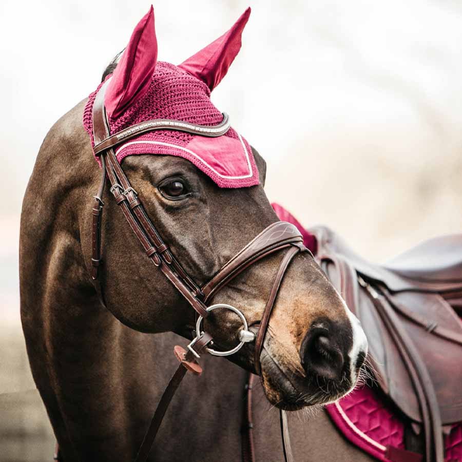 Nauszniki Wellington Velvet Fuksja