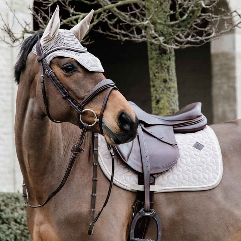 Nauszniki Wellington Basic Velvet Beżowe