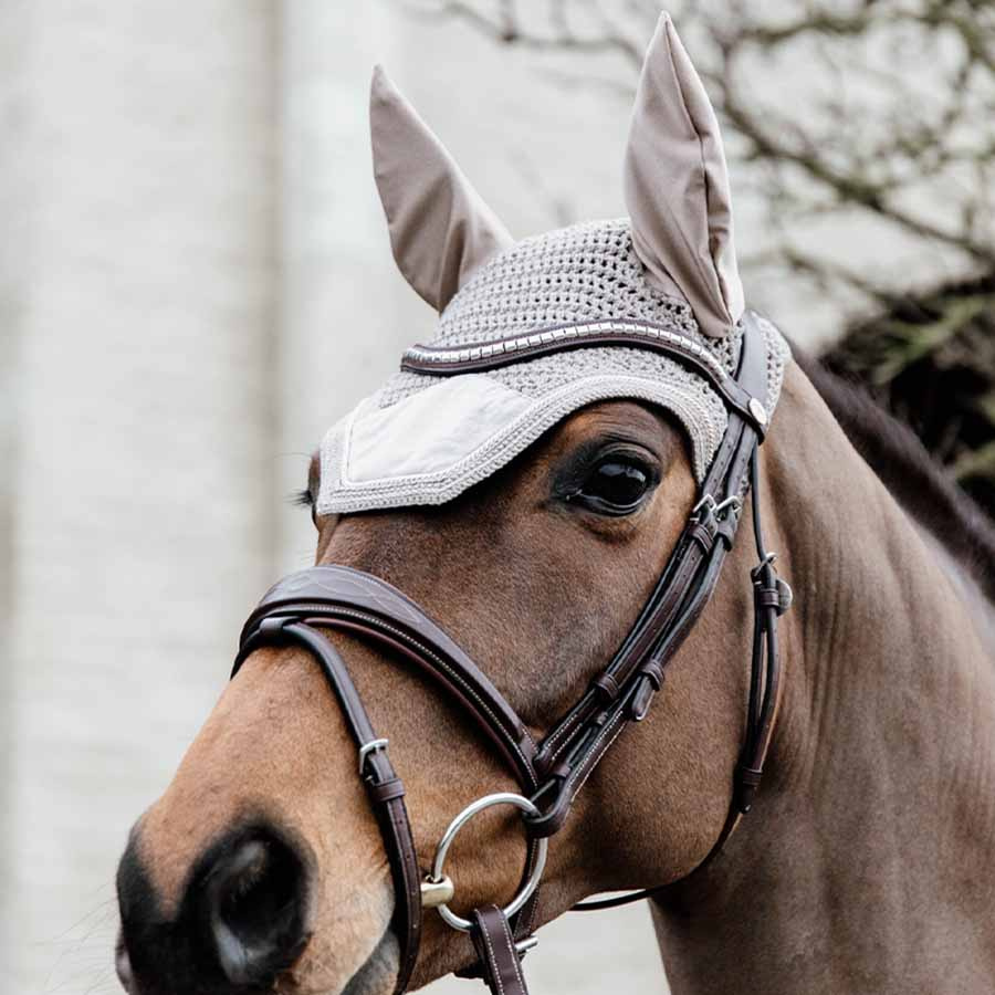 Nauszniki Wellington Basic Velvet Beżowe