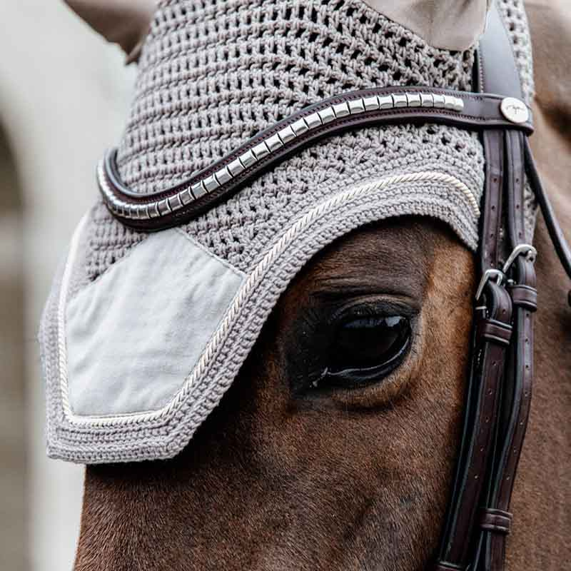 Nauszniki Wellington Basic Velvet Beżowe