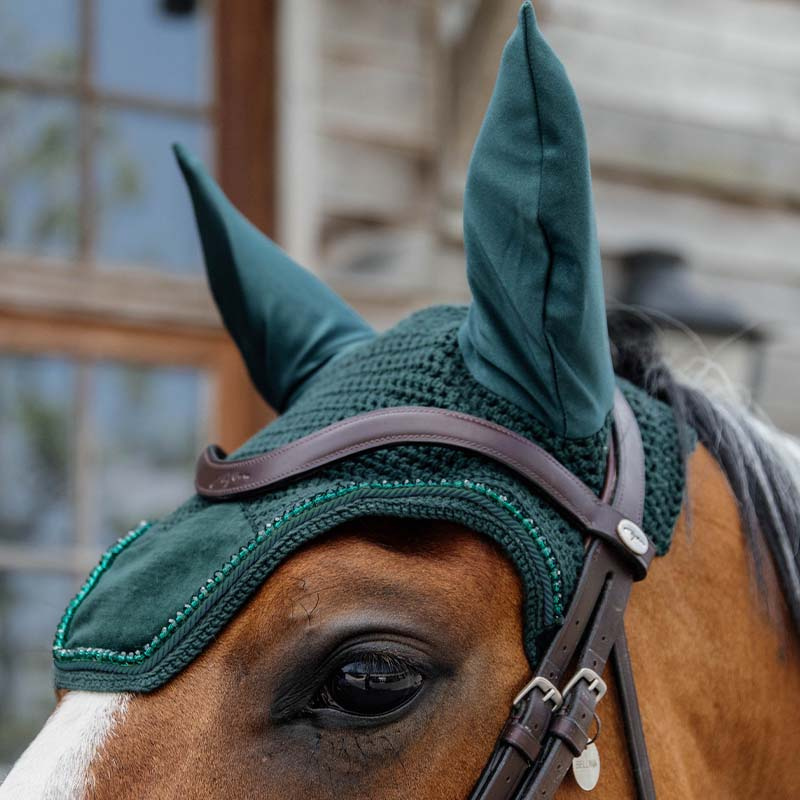 Nauszniki Wellington Velvet Pearls Zielone