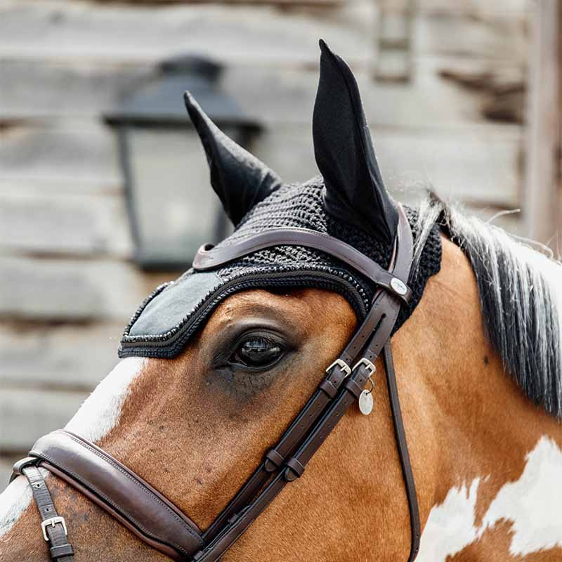 Nauszniki Wellington Velvet Pearls Czarne