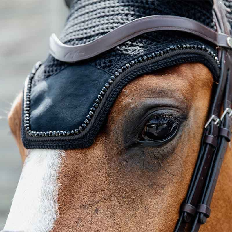 Nauszniki Wellington Velvet Pearls Czarne