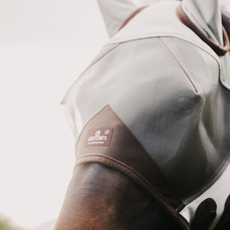 Maska przeciw owadom Classic z uszami Srebrna