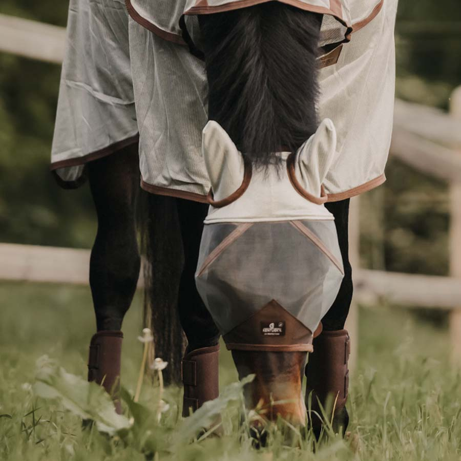 Maska przeciw owadom Classic z uszami Srebrna