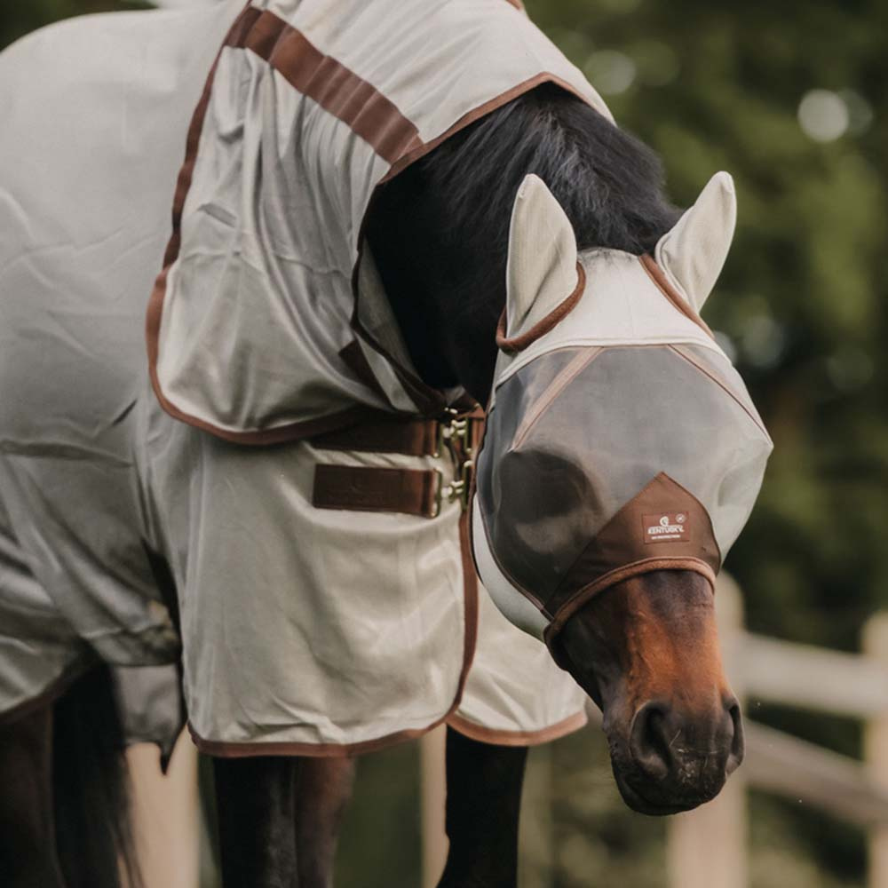 Maska przeciw owadom Classic z uszami Srebrna