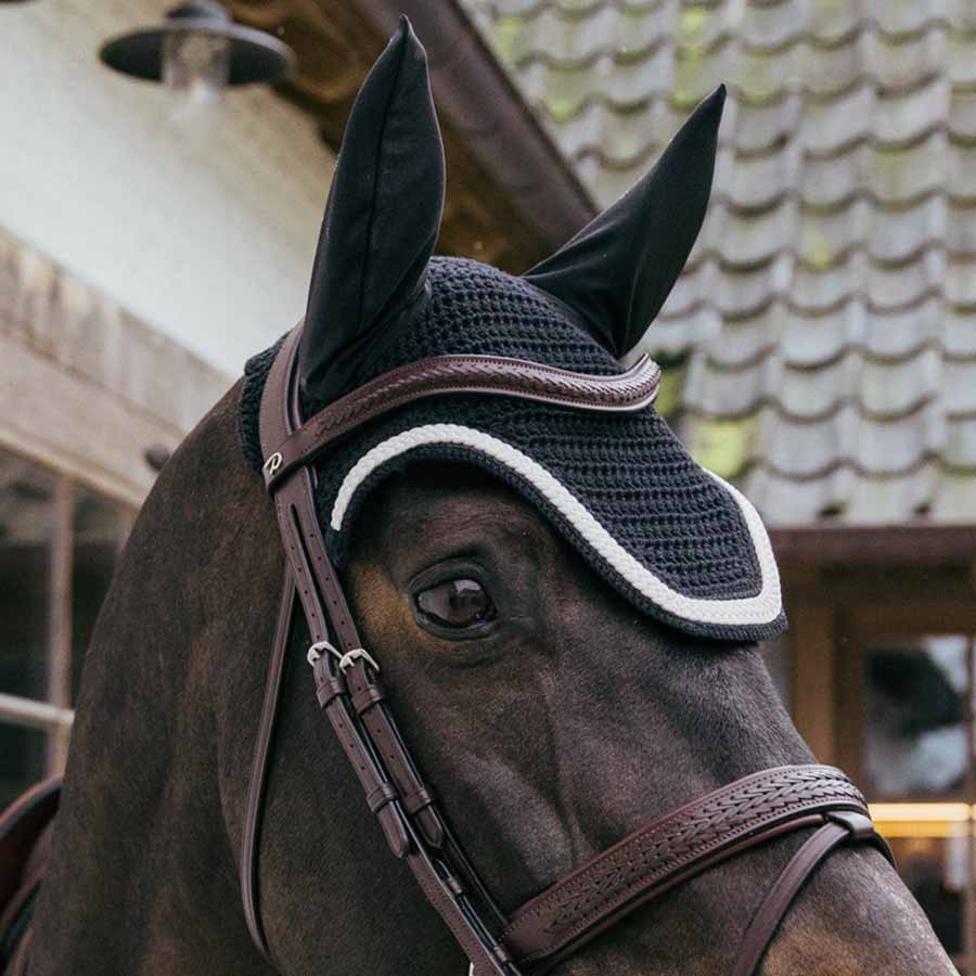 Nauszniki Wellington Plaited Cord Czarne