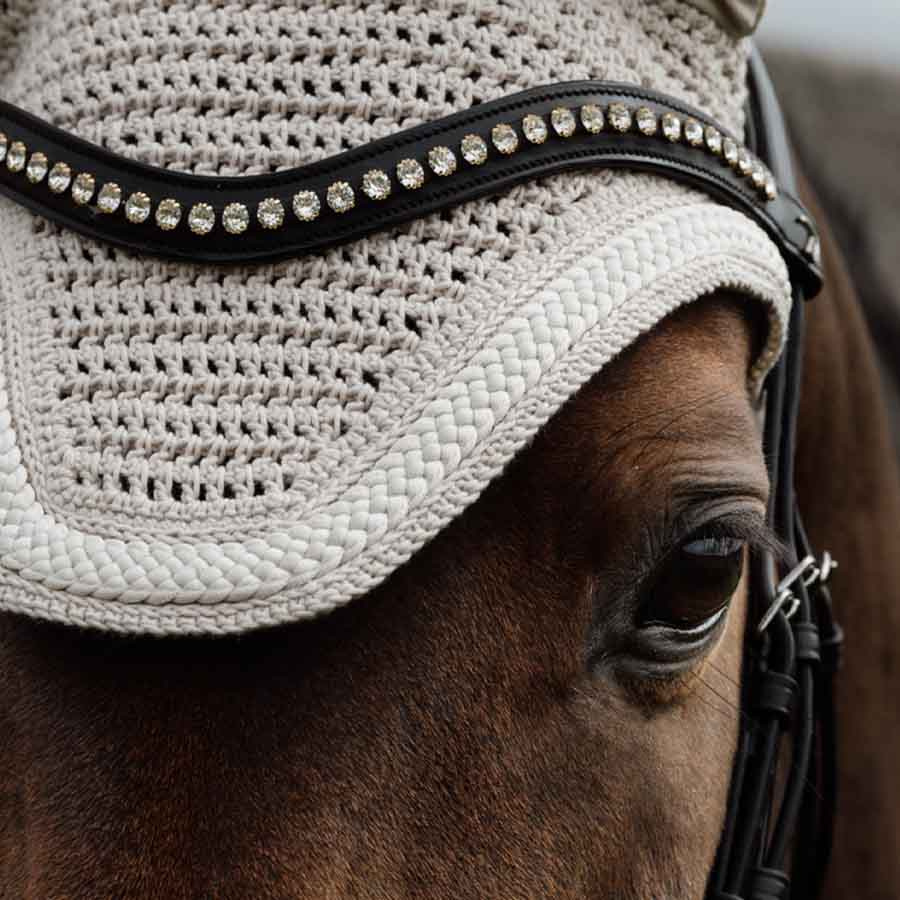 Nauszniki Wellington Plaited Cord Beżowe