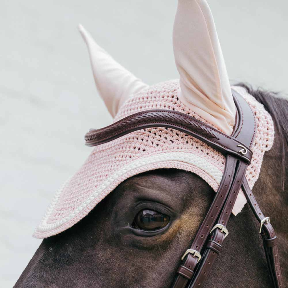 Nauszniki Wellington Plaited Cord Jasny Róż