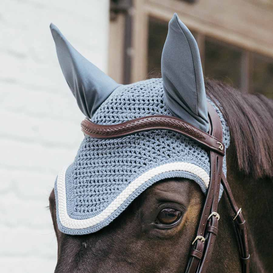 Nauszniki Wellington Plaited Cord Błękitne