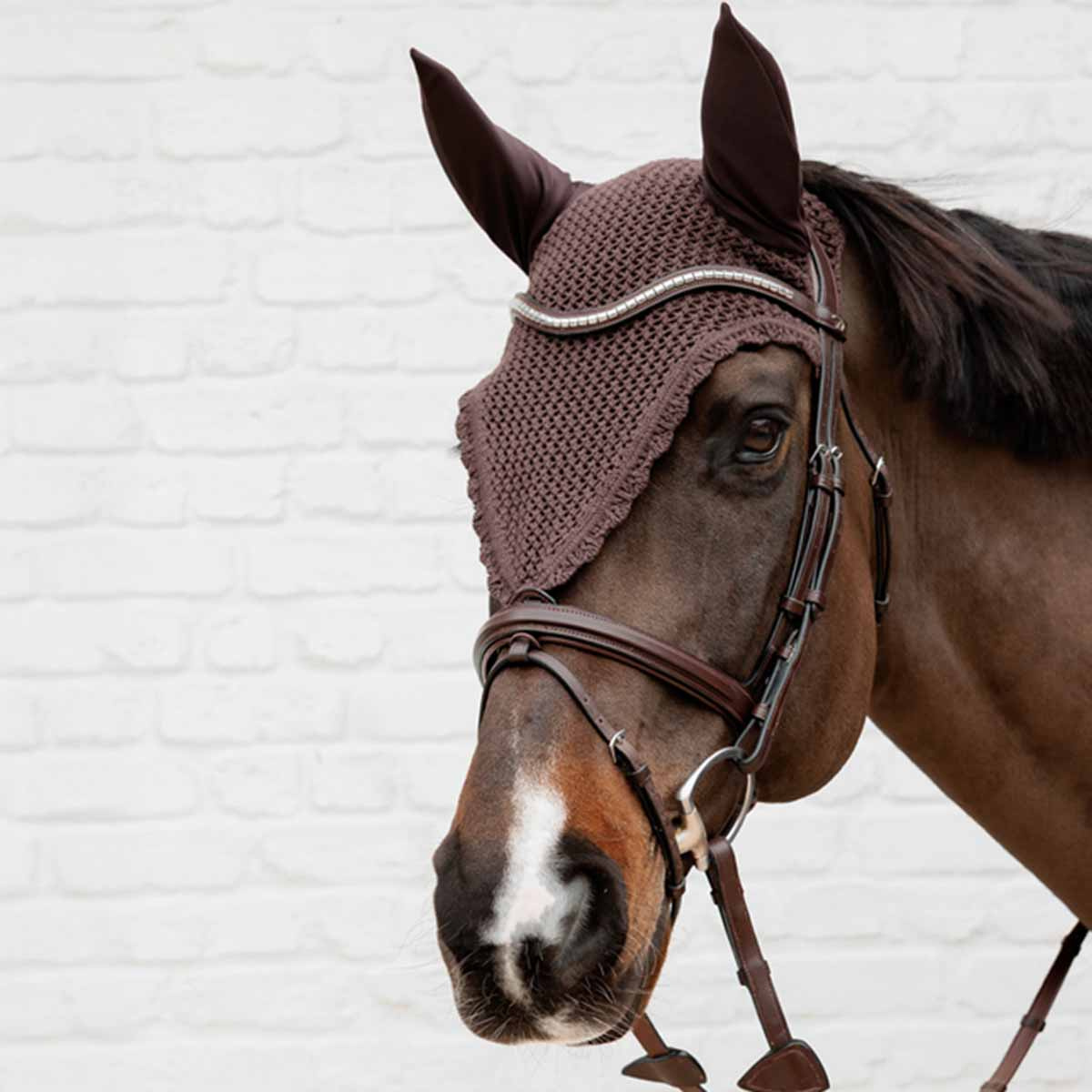 Długie nauszniki Loop Brązowe