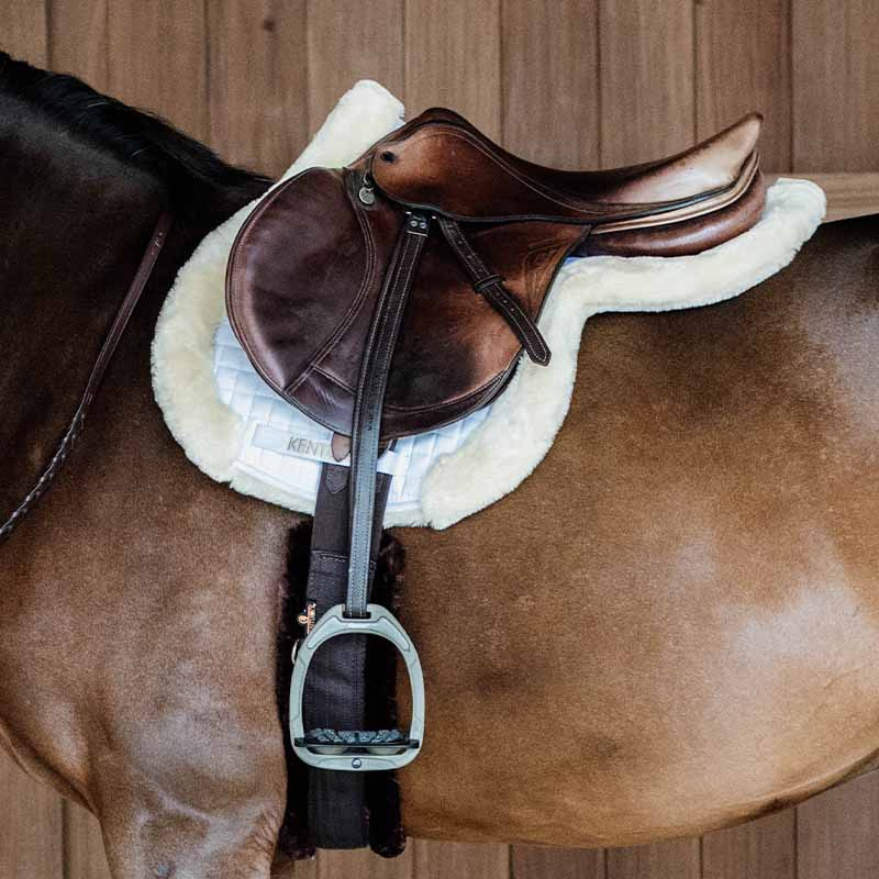 Czaprak islandzki Hunter Vegan Sheepskin Biały Full