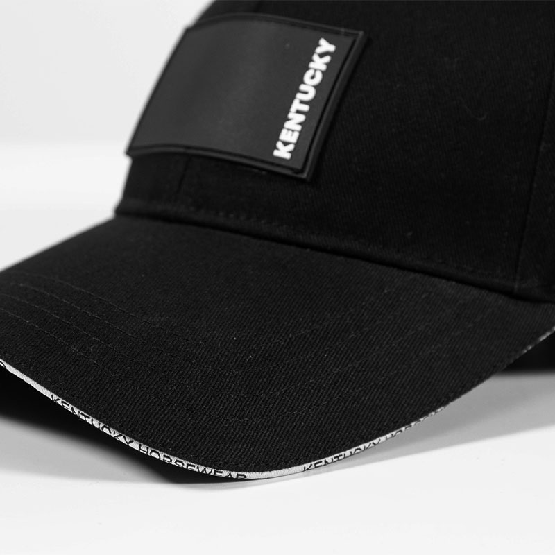 Czapka z daszkiem Rubber Logo Czarna