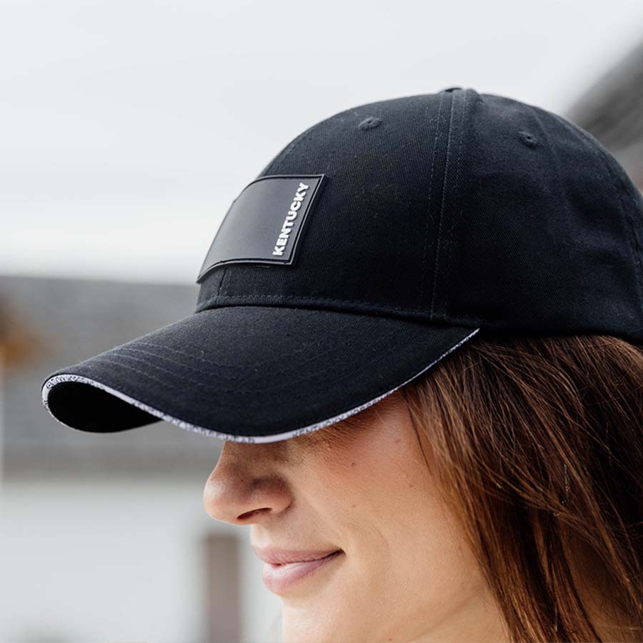 Czapka z daszkiem Rubber Logo Czarna