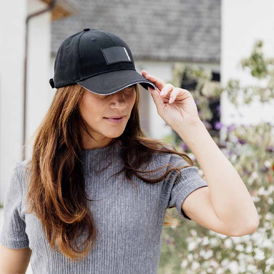 Czapka z daszkiem Rubber Logo Czarna