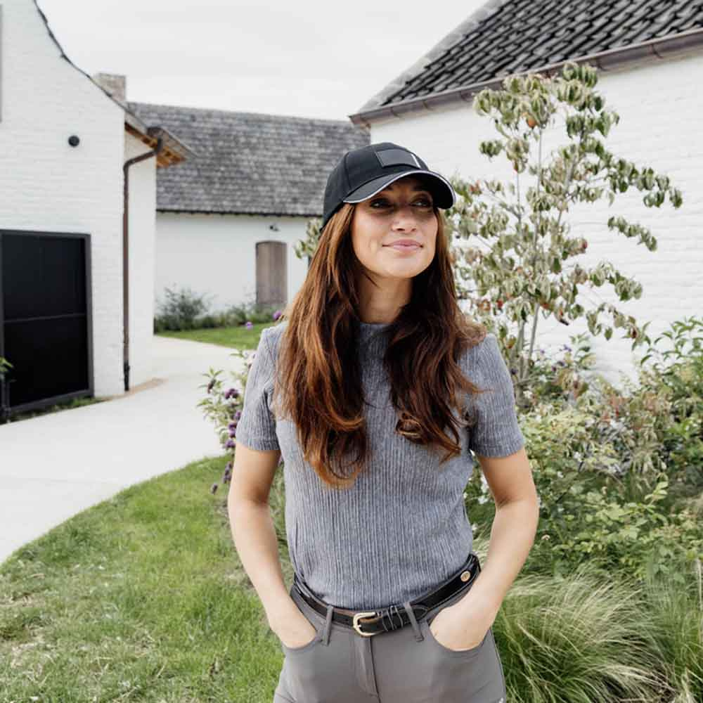 Czapka z daszkiem Rubber Logo Czarna