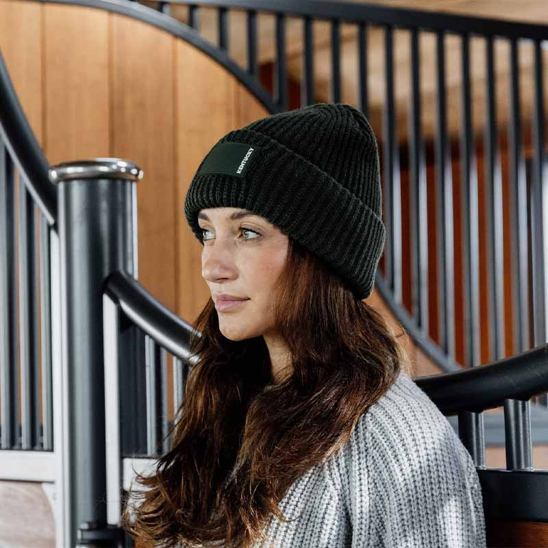 Czapka Rubber Logo Ciemnozielona