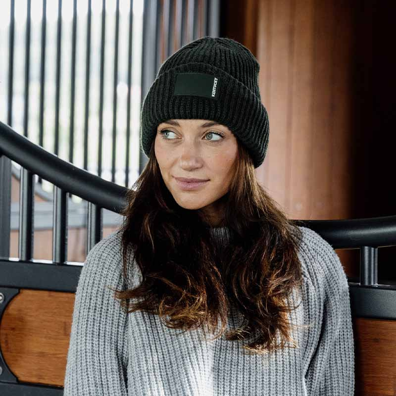 Czapka Rubber Logo Ciemnozielona