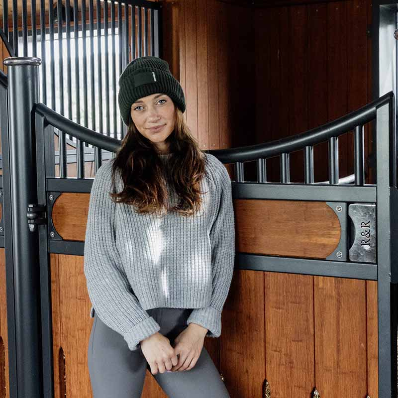 Czapka Rubber Logo Ciemnozielona