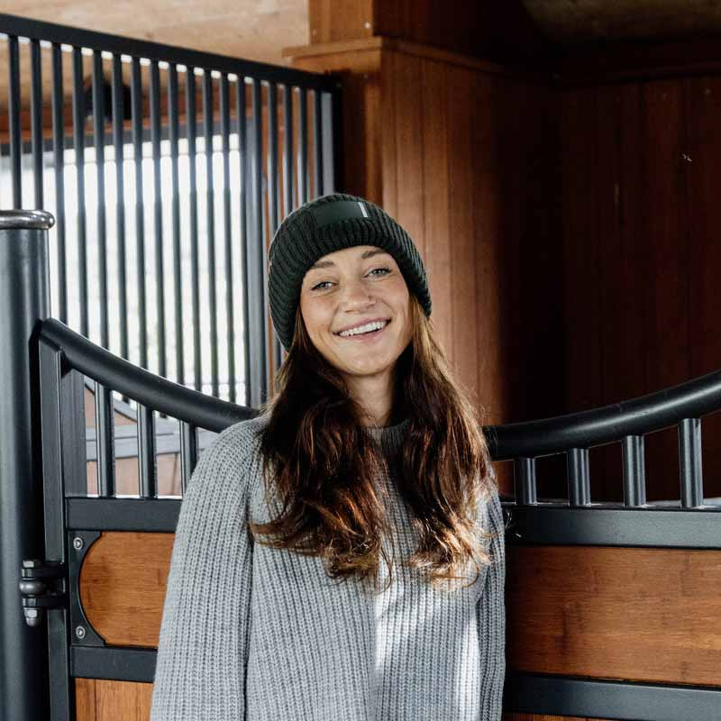 Czapka Rubber Logo Ciemnozielona