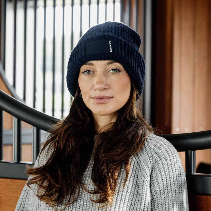 Czapka Rubber Logo Granatowa