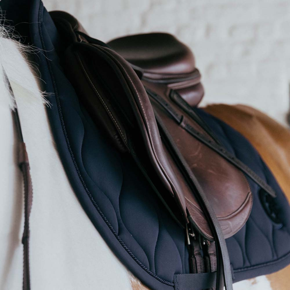 Czaprak Wave 3D Logo Granatowy