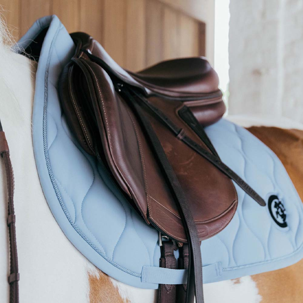 Czaprak Wave 3D Logo Błękitny