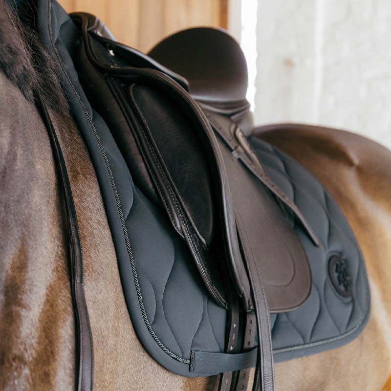 Czaprak ujeżdżeniowy Wave 3D Logo Zielony