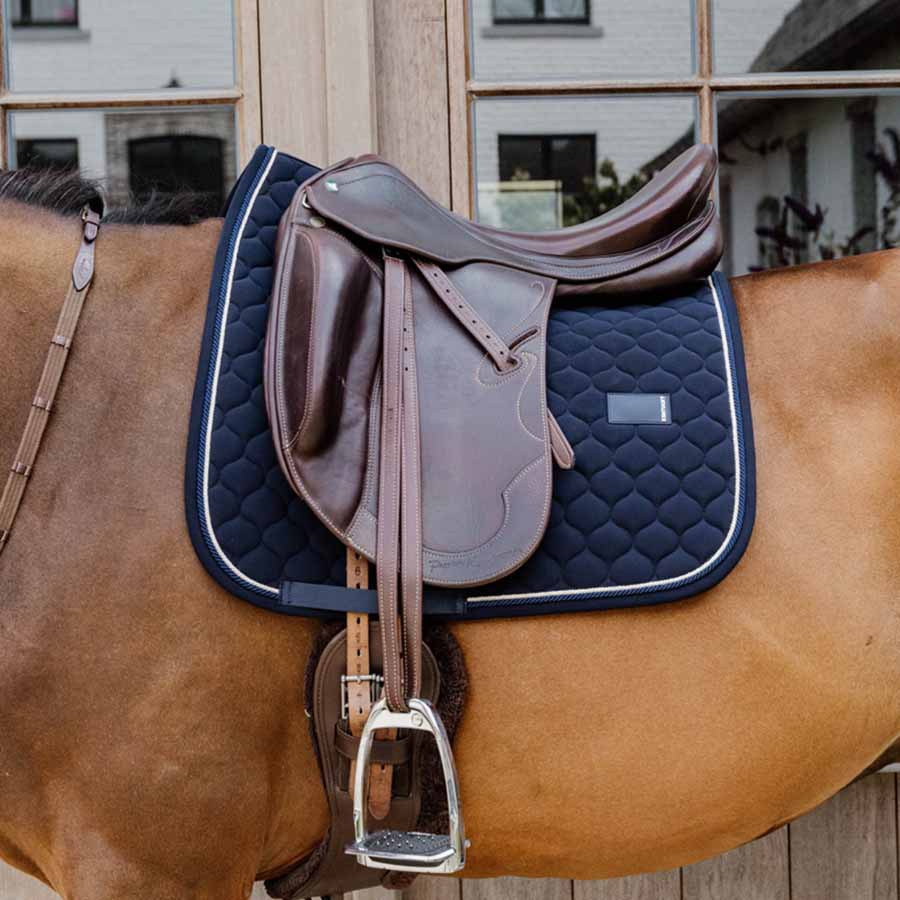 Czaprak ujeżdżeniowy Onion Quilt Rubber Logo Granatowy