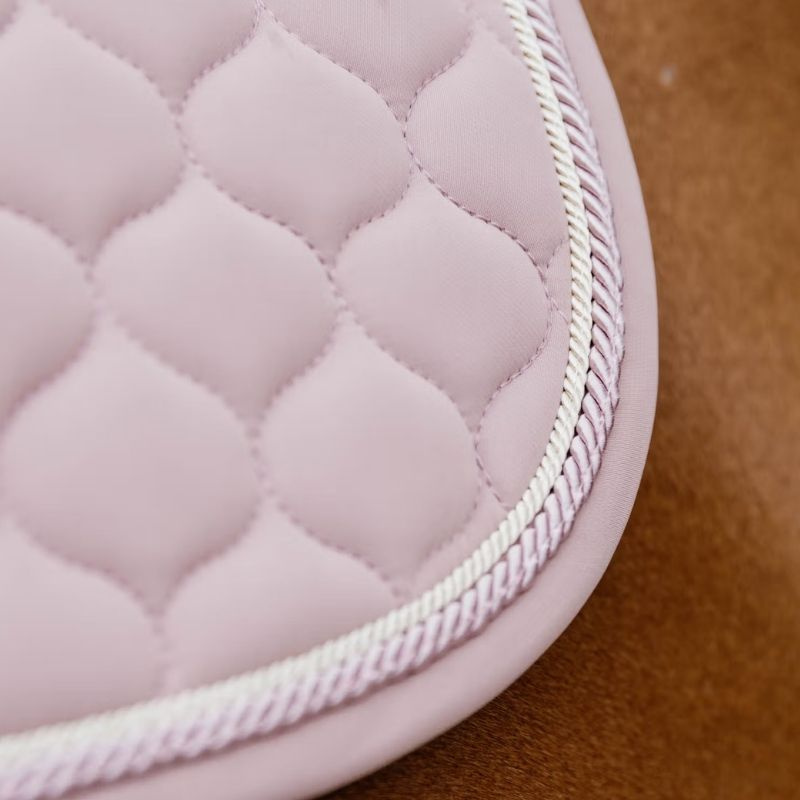 Czaprak ujeżdżeniowy Onion Quilt Rubber Logo Stary Róż