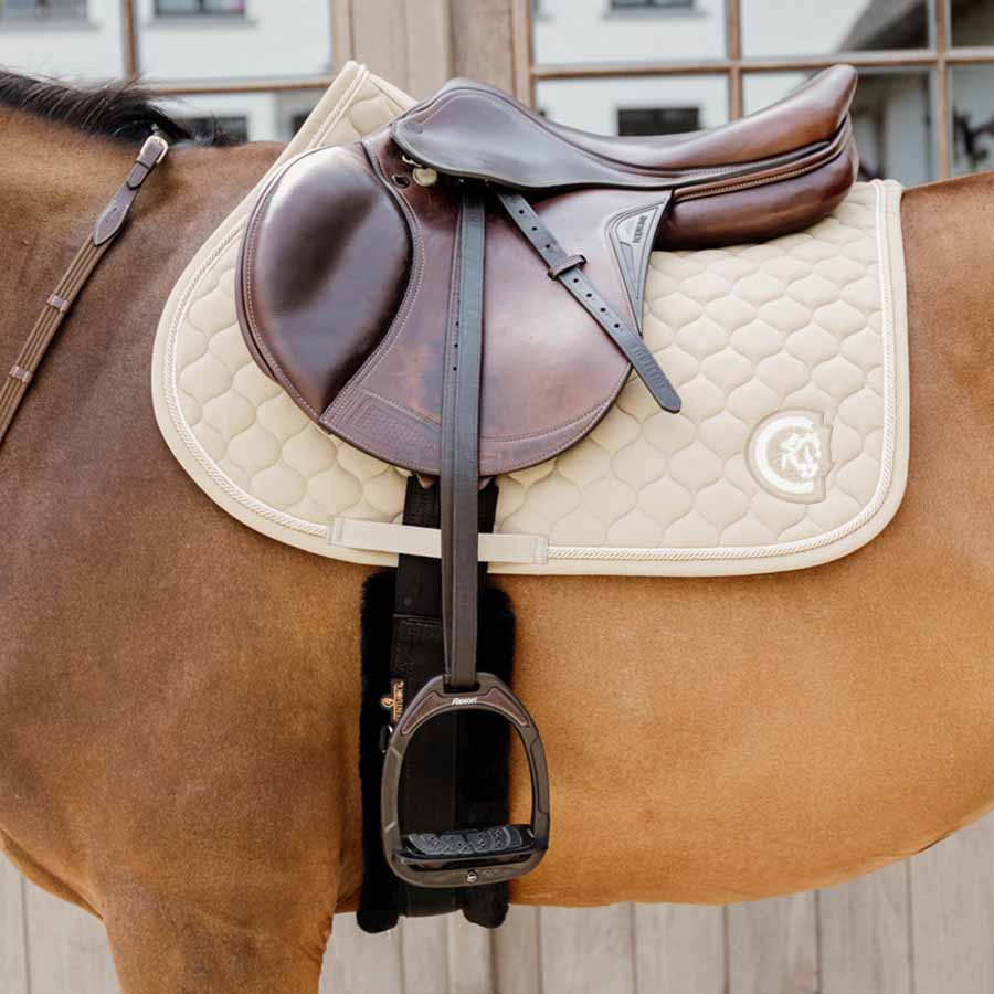 Czaprak Onion Quilt 3D Logo Beżowy