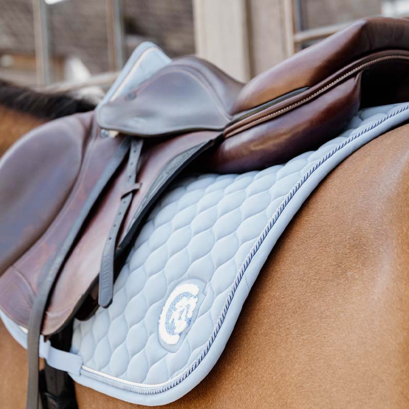 Czaprak Onion Quilt 3D Logo Błękitny