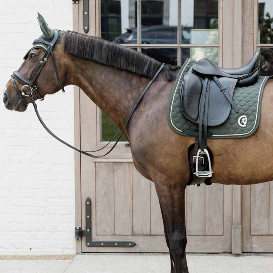 Czaprak ujeżdżeniowy Onion Quilt 3D Logo Zielony