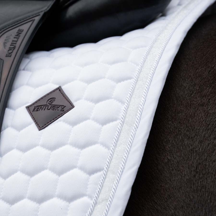 Czaprak ujeżdżeniowy Glitter Band Biały/Biały