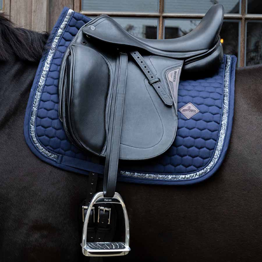 Czaprak ujeżdżeniowy Glitter Band Granatowy