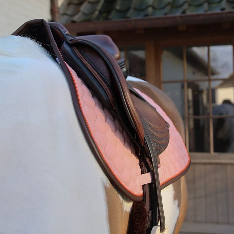 Czaprak Onion Quilt Leather Stary róż