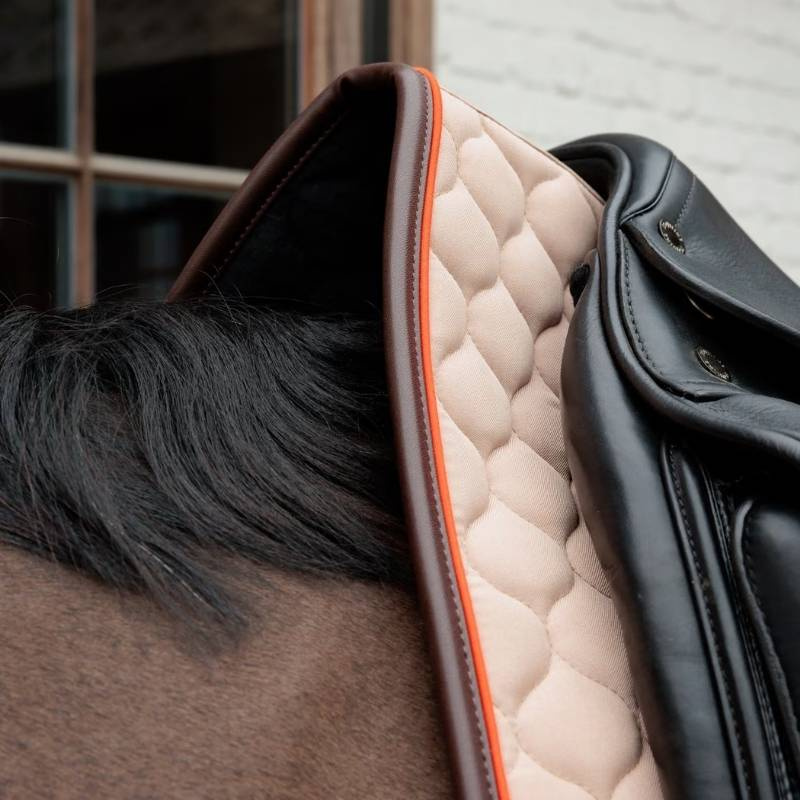 Czaprak ujeżdżeniowy Onion Quilt Leather Beżowy