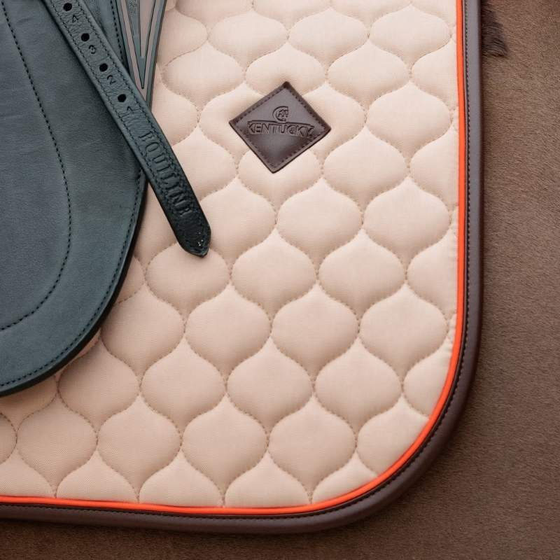 Czaprak ujeżdżeniowy Onion Quilt Leather Beżowy