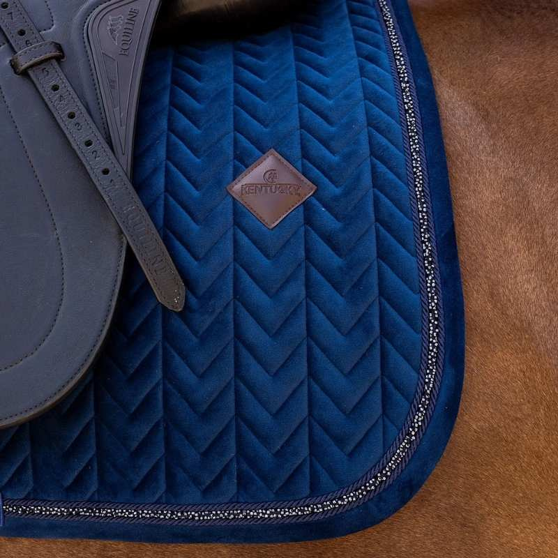Czaprak ujeżdżeniowy Velvet Mini Pearls Granatowy