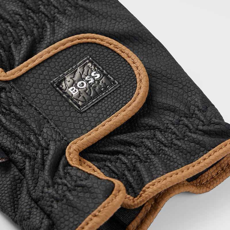 Rękawiczki jeździeckie Hybrid Czarne