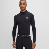 Koszulka funkcyjna Elton Signature Stripe Polo Unisex Czarna Koszulka funkcyjna Elton Signature Stripe Polo Unisex Czarna