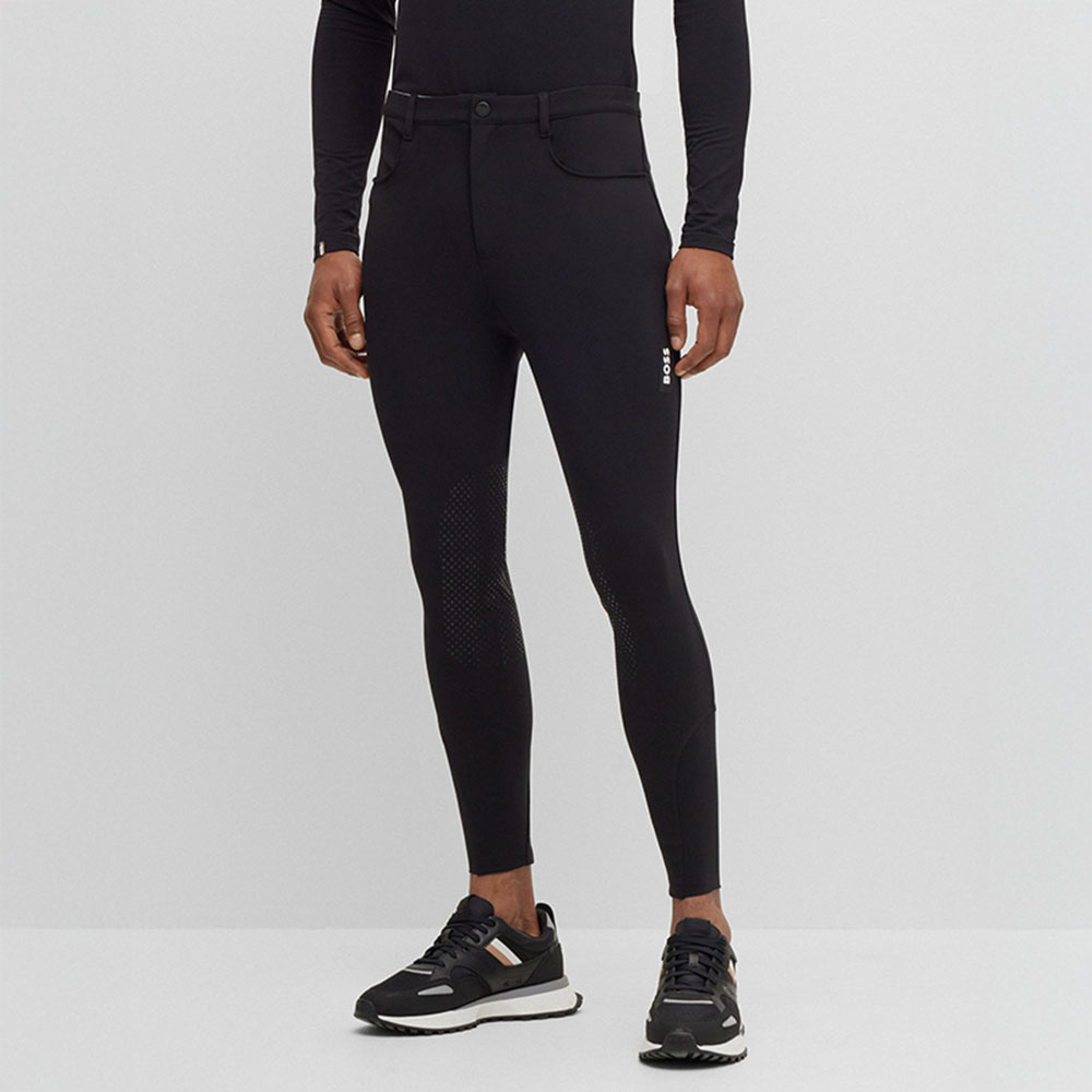 Bryczesy męskie James Knee Grip Czarne